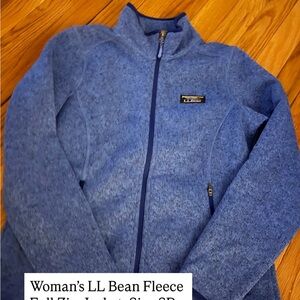 L.L. Bean Women's Heathered Blue Utility Jacket